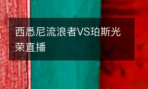 西悉尼流浪者VS珀斯光荣直播